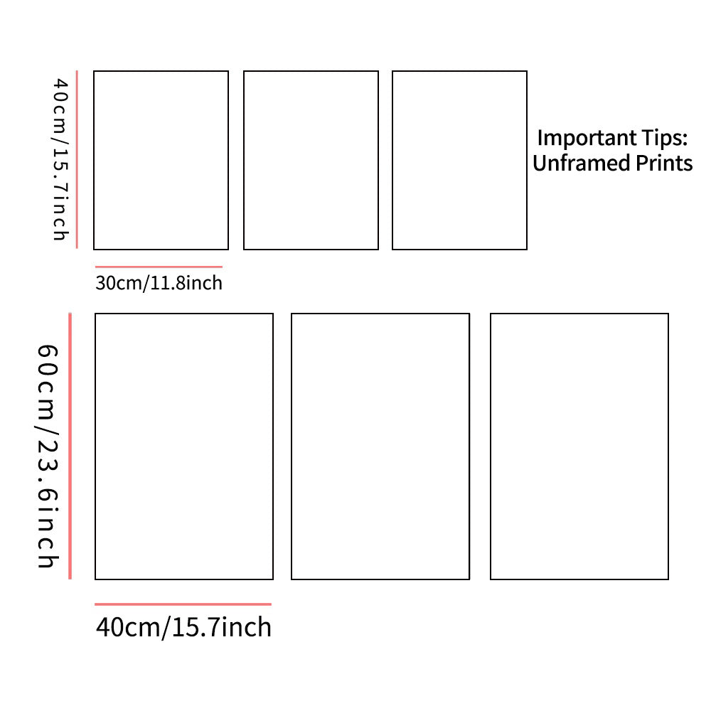 Conjunto 3 Peças A Grande Onda de Kanagawa – Quadros Decorativos