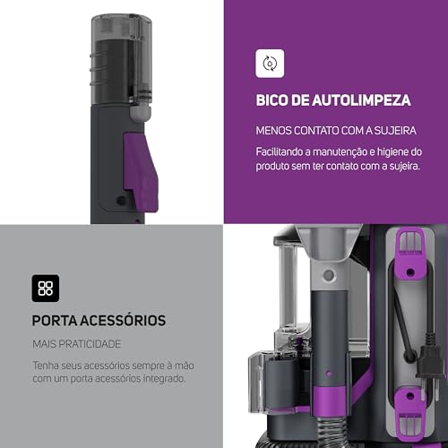 WAP Extratora Portátil Spot Cleaner W3, 3 em 1, Borrifa, Esfrega e Extrai, com Sistema de Autolimpeza, 1450W 220V