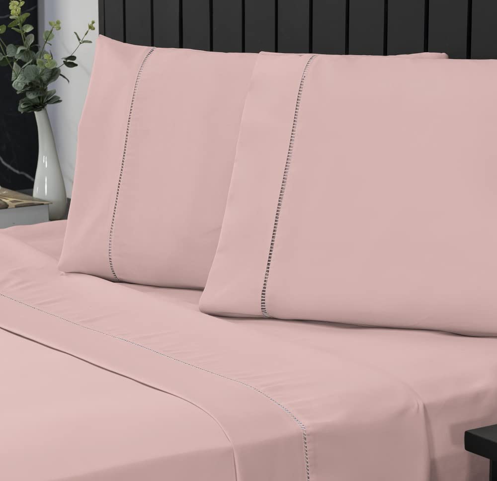 Jogo de Cama Queen Percal 400 Fios Ponto Palito 04 Peças, Antiácaro, Anti-pilling com Toque Macio - Branco