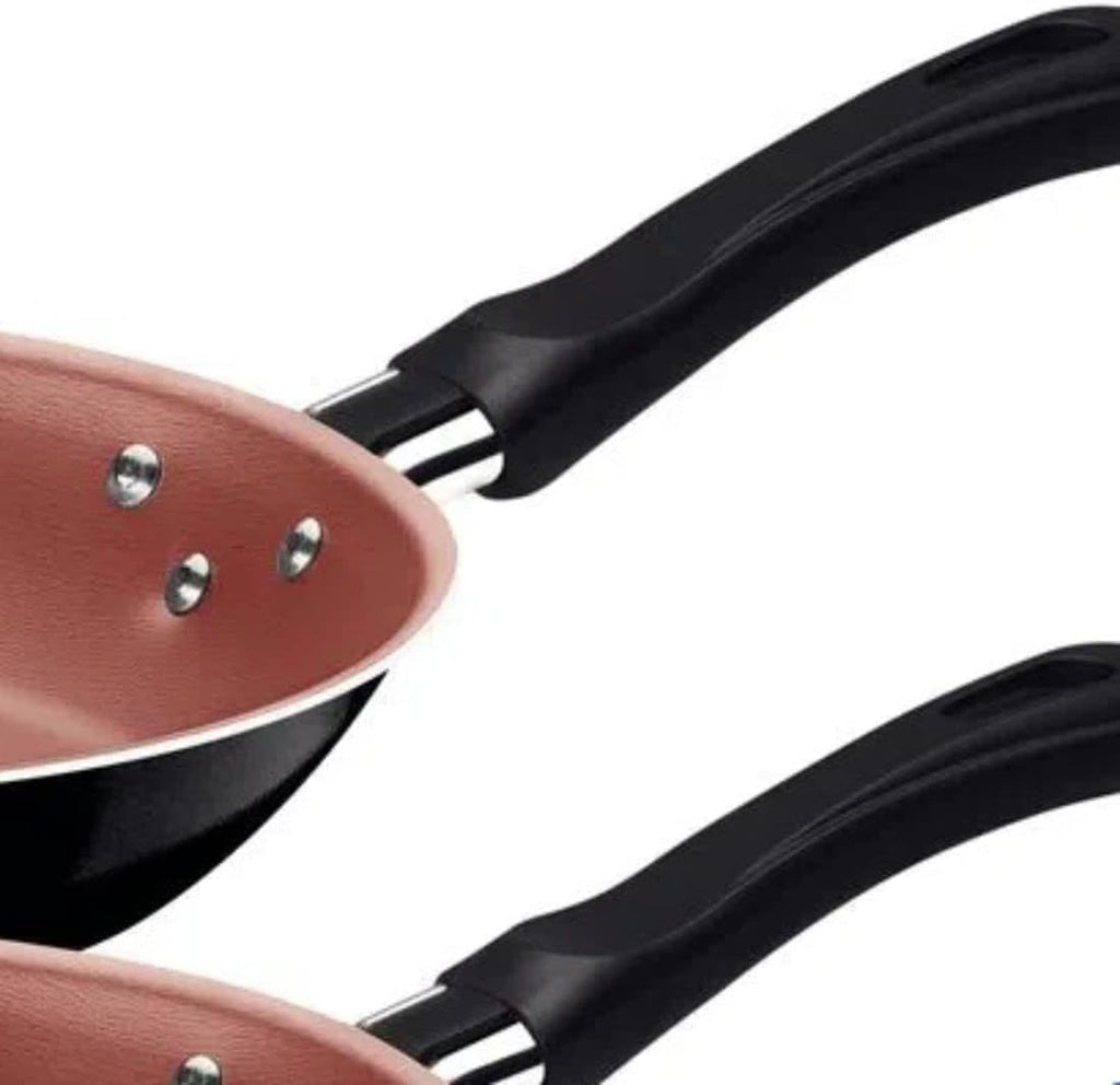 Tramontina JOGO FRIGIDEIRAS 3PCS CARIBE PRETO - SORTIDOS DE ALUMINIO COM REV ANTIADERENTE E POLIESTER