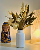 Linha Nordic Luxe — Vaso Listrado Decorativo