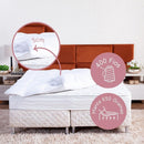 Pillow Top 400 Fios Toque de Plumas Casa Dona (Solteiro)