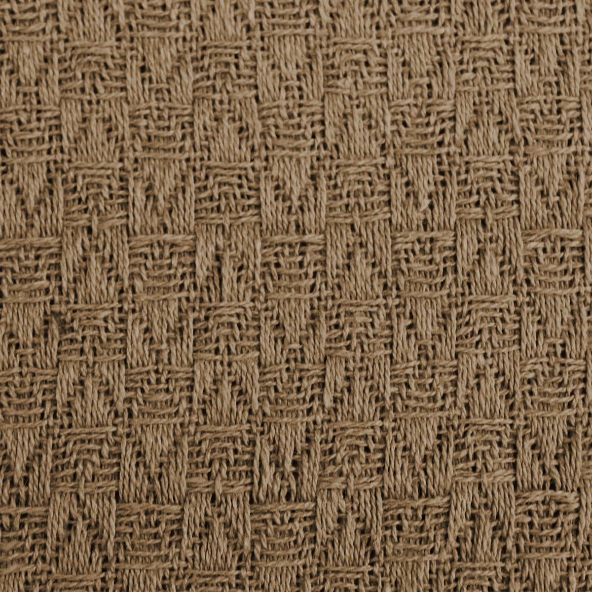 Decolab Manta para Sofá em Algodão com Franjas Artesanais | Cobertor Decorativo para Sofa, Poltrona e Cama | Estilo Boho Chic (Branca-Cru)