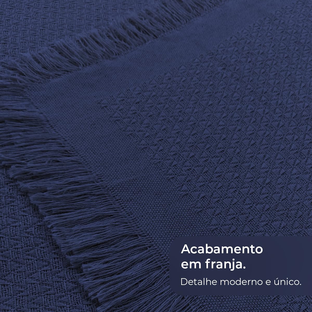 Decolab Manta para Sofá em Algodão com Franjas Artesanais | Cobertor Decorativo para Sofa, Poltrona e Cama | Estilo Boho Chic (Branca-Cru)