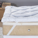 Pillow Top 400 Fios Toque de Plumas Casa Dona (Solteiro)