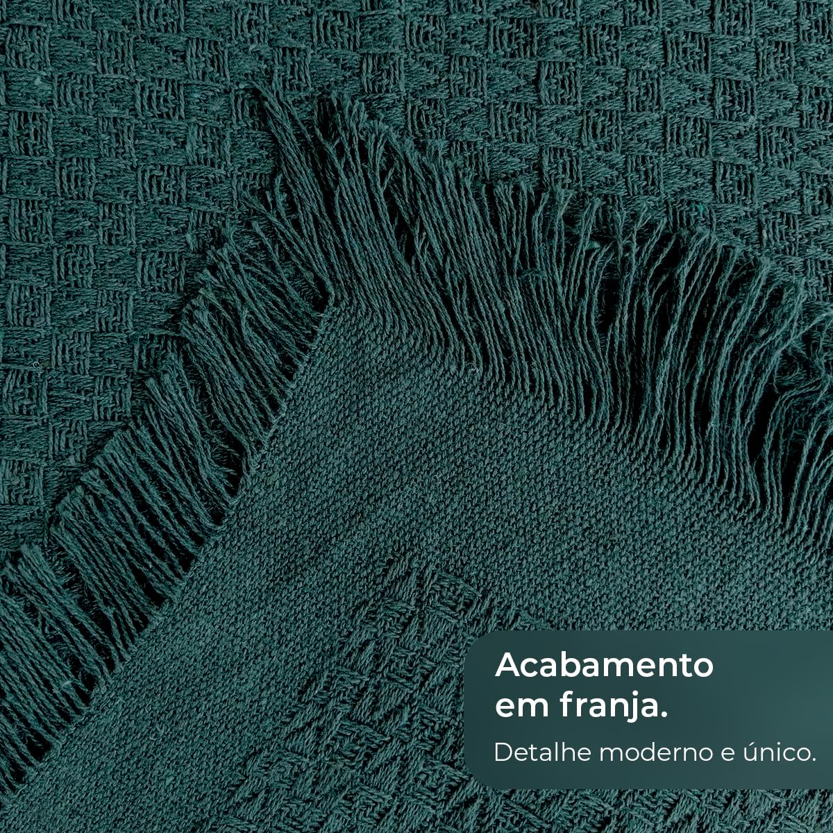 Decolab Manta para Sofá em Algodão com Franjas Artesanais | Cobertor Decorativo para Sofa, Poltrona e Cama | Estilo Boho Chic (Branca-Cru)