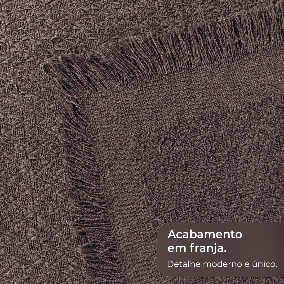 Decolab Manta para Sofá em Algodão com Franjas Artesanais | Cobertor Decorativo para Sofa, Poltrona e Cama | Estilo Boho Chic (Branca-Cru)