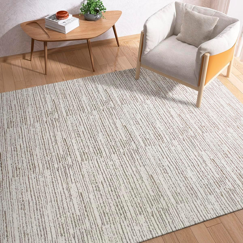 Tapete Sala Boho Antiderrapante 2,00m x 1,40m Estonado Cru Caramelo Artesanal