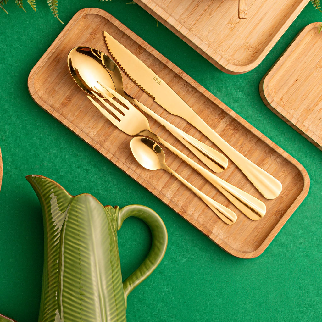 LYOR - Bandeja de Bambu Hire Marrom Natural 20cm - Mesa Posta - Organização - Utensílios de Cozinha - Enxoval - Decoração - Travessa Retangular - Petisqueira - Utilidades Domésticas