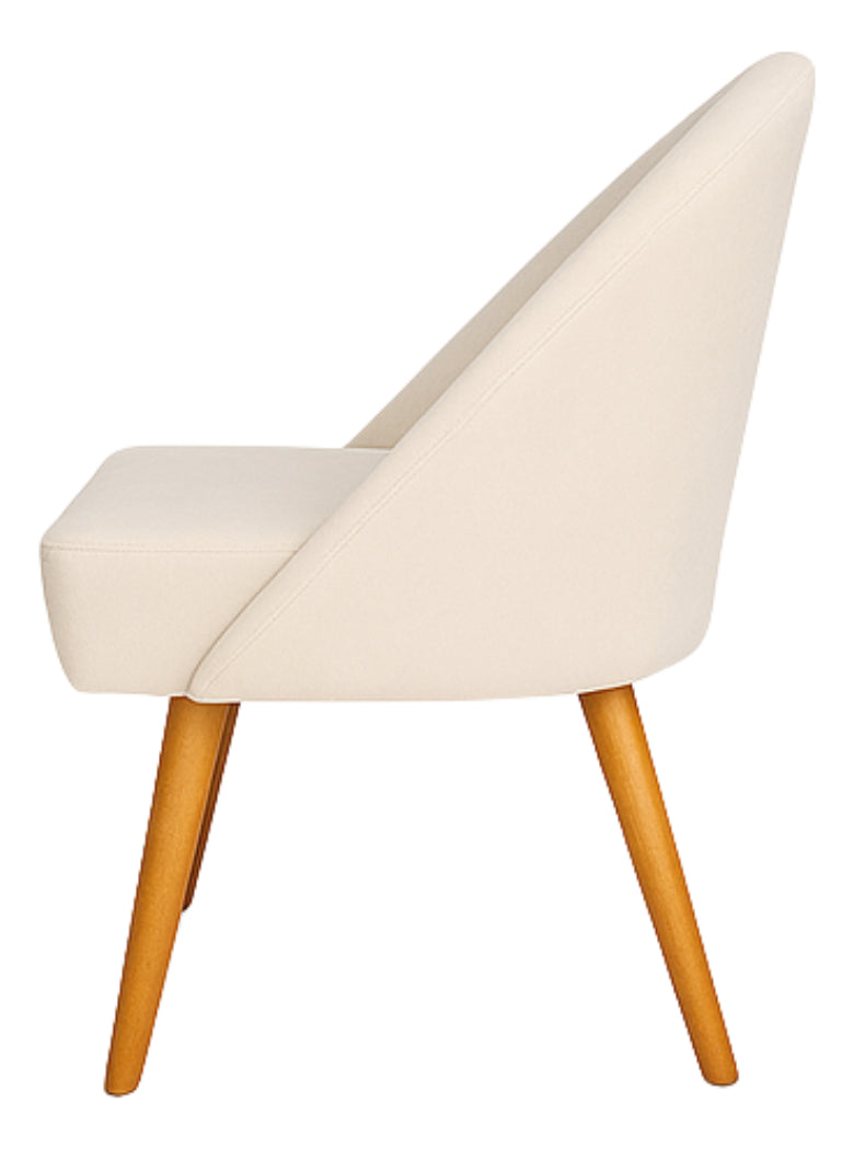 Kit 2 Banquetas Poltrona Lua Cor Bege