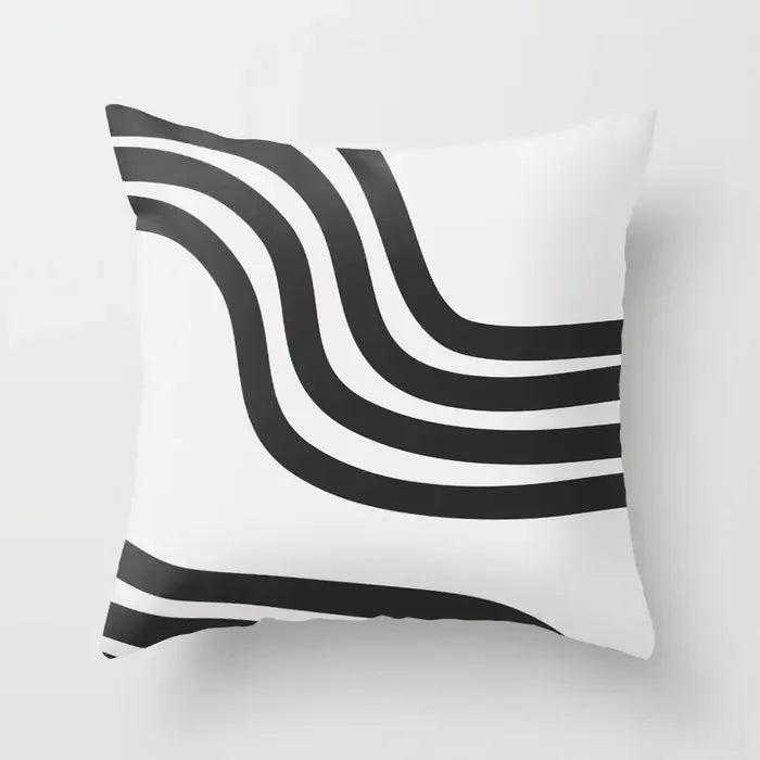 Capa de Almofada Decorativa Laranja com Estampa Geométrica – Travesseiro para Sala e Quarto, Decoração de Casa e Cama