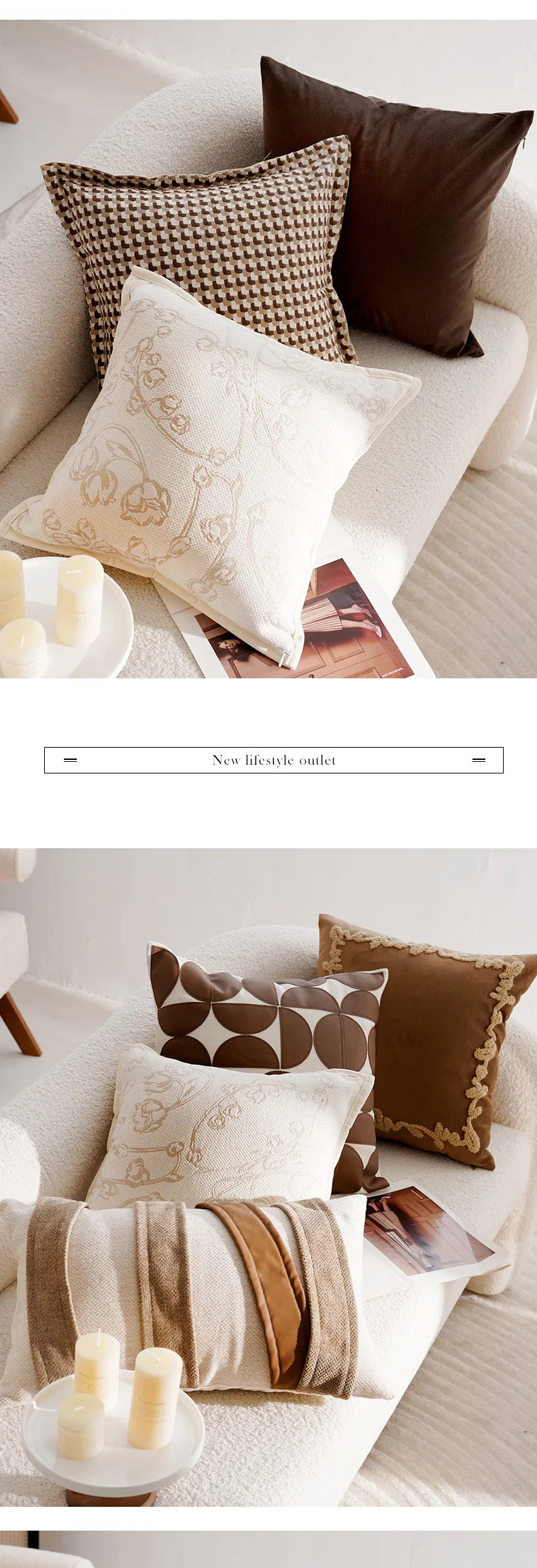 Linha Heritage — Capa de Almofada Estampa Francesa