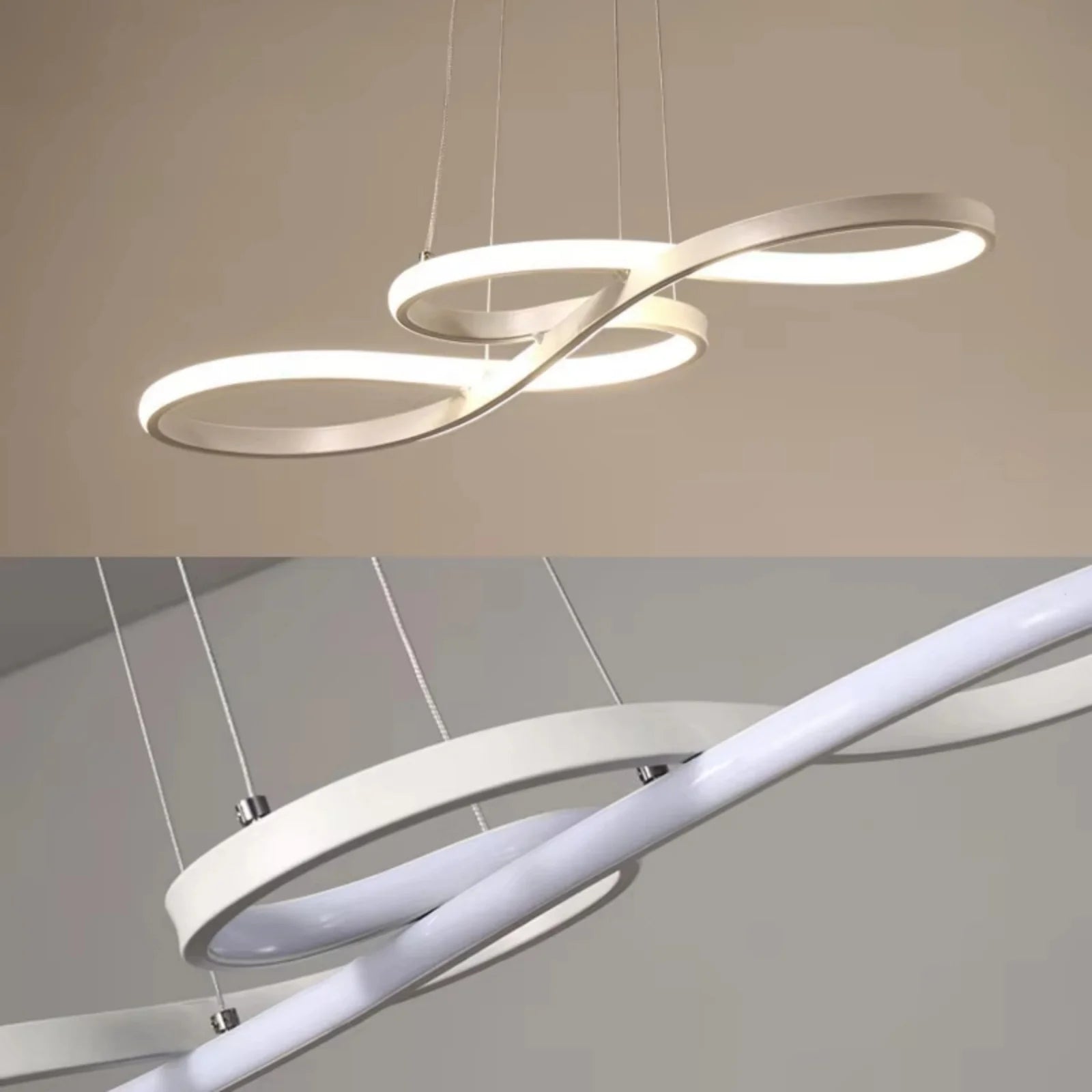 Lustre de Teto IRALAN – Design Criativo, Regulável, Estilo Nórdico para Sala de Estar e Jantar
