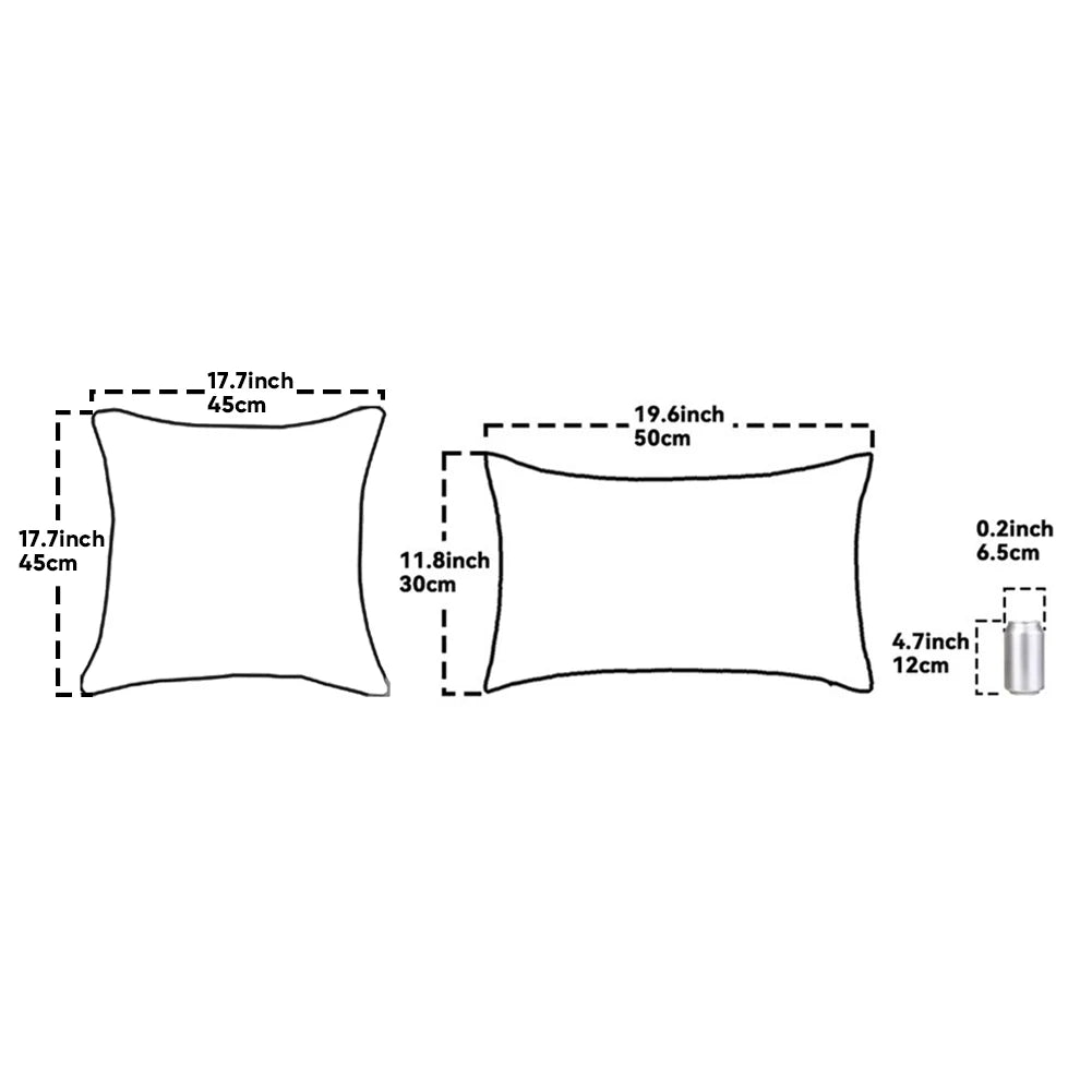 Capa de Almofada Natalina com Pompom – Decoração de Sofá e Sala de Estar (45x45cm / 30x50cm)