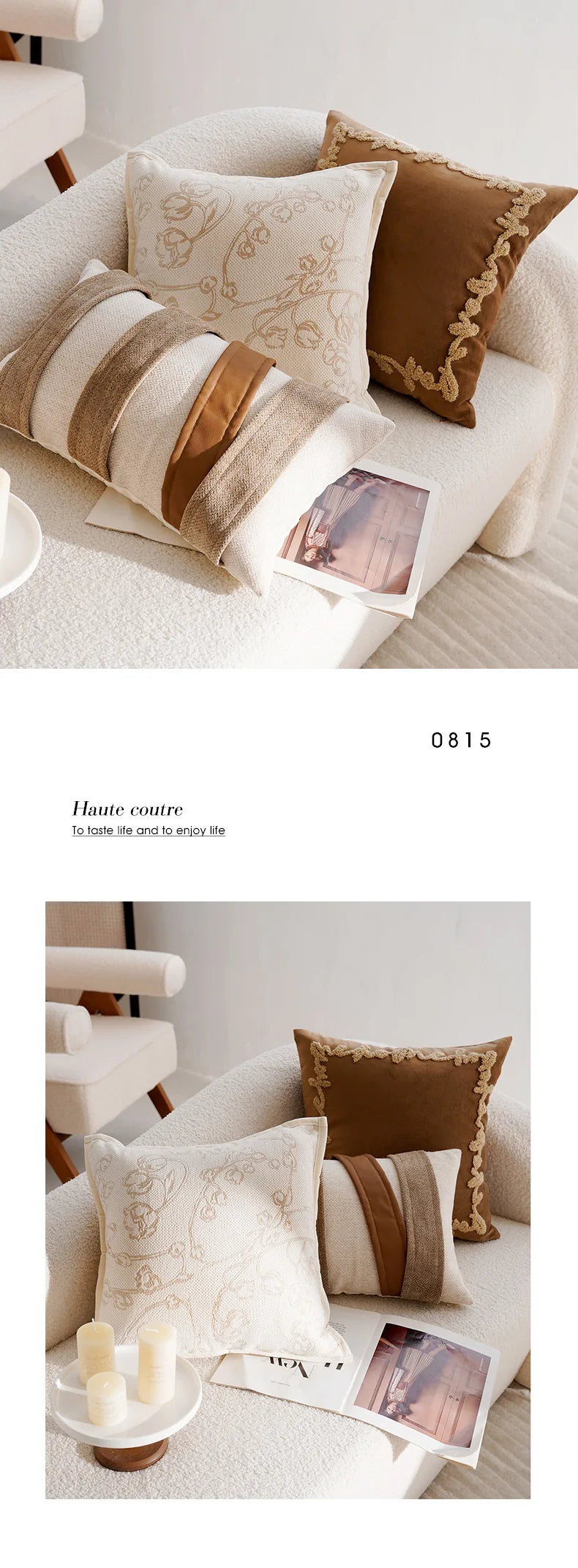 Linha Heritage — Capa de Almofada Estampa Francesa