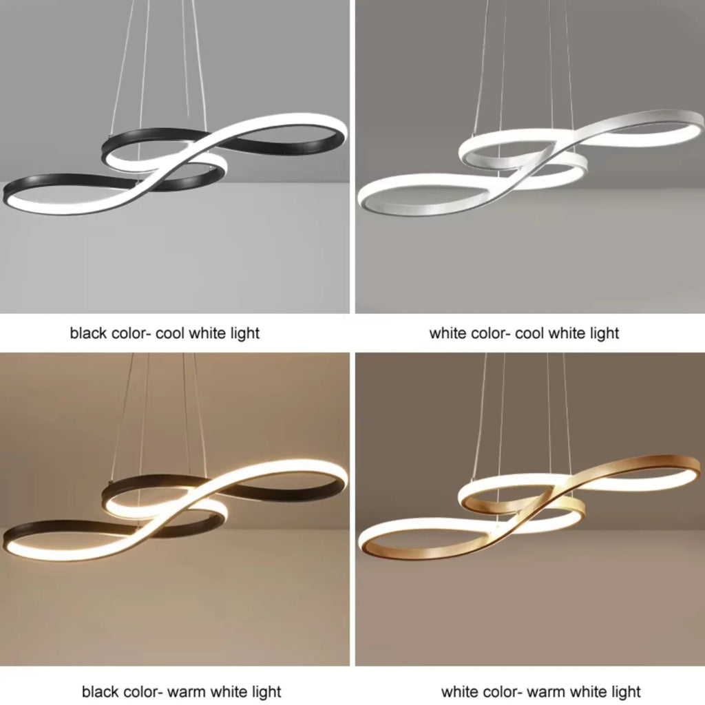Lustre de Teto IRALAN – Design Criativo, Regulável, Estilo Nórdico para Sala de Estar e Jantar