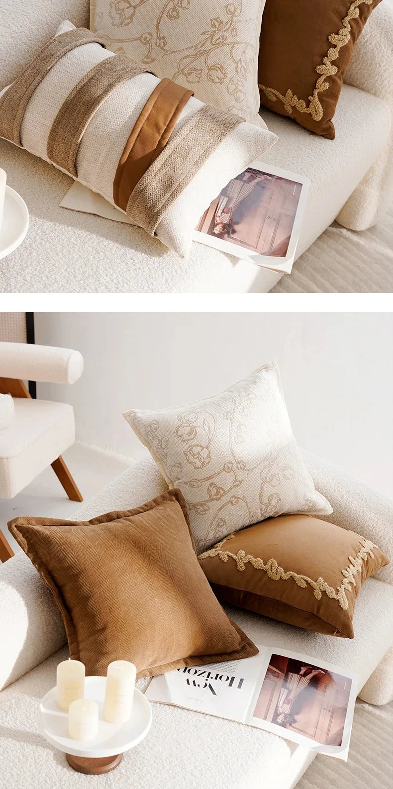 Linha Heritage — Capa de Almofada Estampa Francesa