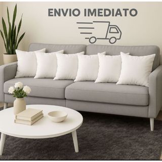 Kit com até 8 Almofadas de enchimentos refil 45x45 antialérgica
